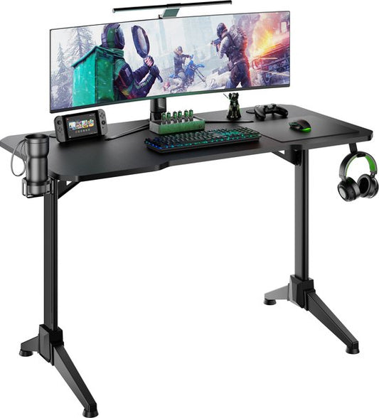 Pupitre de jeu - table d'ordinateur - bureau d'ordinateur - noir