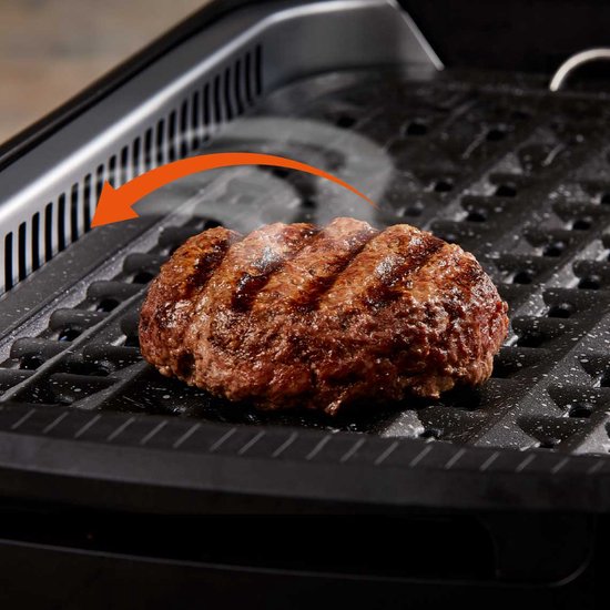 PowerXL Smokeless Grill - Gril électrique - plaisir de griller sans fumée et sans odeur - avec plaque de gril et fonction arôme - revêtement antiadhésif - avec couvercle en verre thermo - gril d'intérieur - 1500 watts - Édition de vente par correspondance