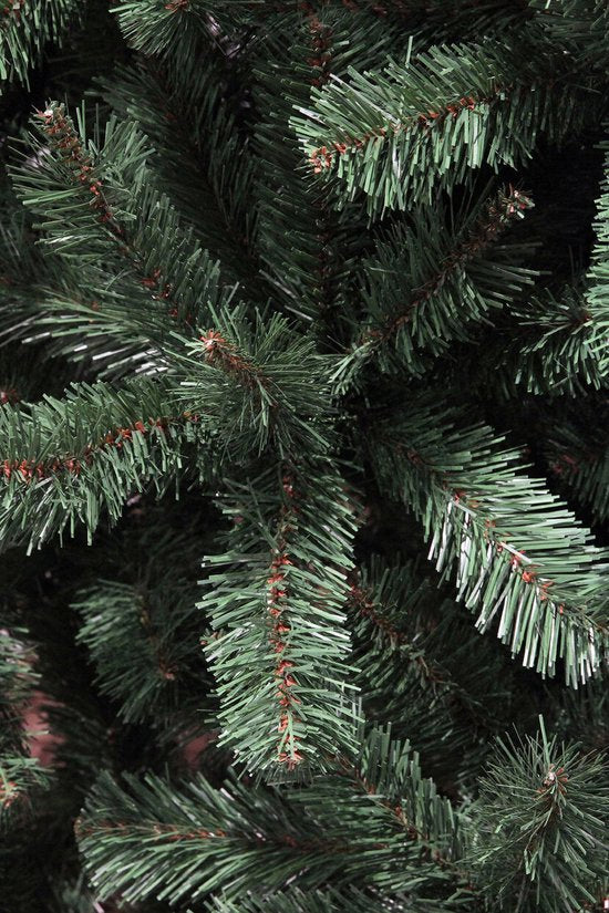 Triumph Tree Forrester - Sapin de Noël aux aiguilles en PVC souple - Décorations de Noël avec des branches à code couleur - Sapin artificiel à structure naturelle - H 155 x Ø 102 cm - Vert
