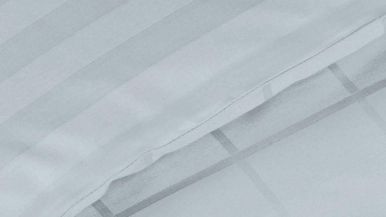 Housse de couette De Witte Lietaer en satin de coton Zygo - Format hôtel - 260 x 240 cm - Bleu