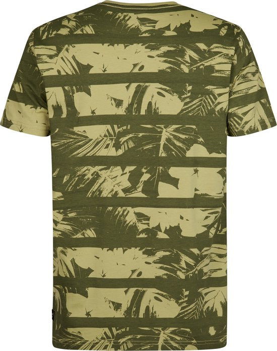 Petrol Industries - T-shirt pour homme à imprimé intégral Harbor - Vert - Taille XXXL