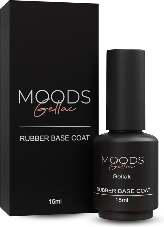 Moods Gellac - Rubber Base Coat - Vernis à ongles - Gellac Starter Pack - Ongles - Gellac Set - 15 ML
