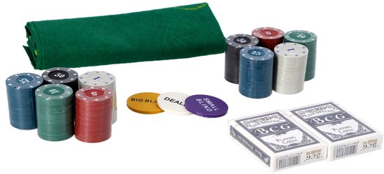Set de poker en étain, 200 pièces
