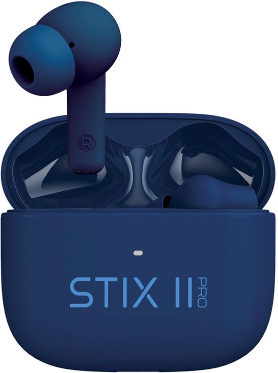 Veho STIX II Pro True Wireless Headphones Casque intra-auriculaire sans fil Appels/Musique/Sports/Everyday Bluetooth Bleu