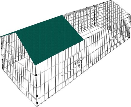 Clapier à lapin Monzana vert - 180x75cm
