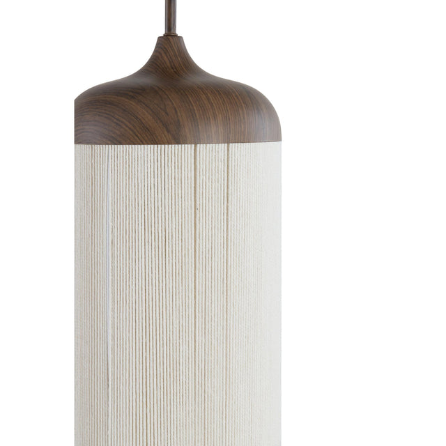 Light & Living Lampe suspendue Dania - Ø27,5x52 cm - Brun/Crème - Design Eyecatcher