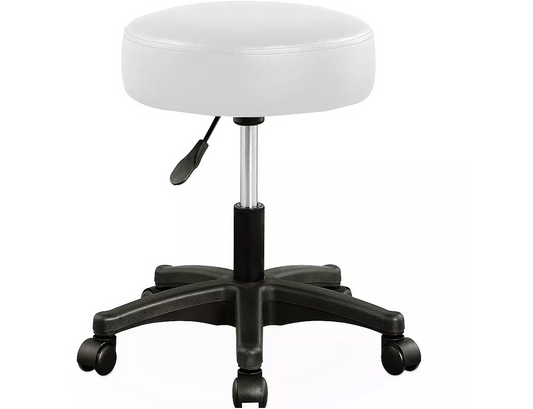 Tabouret de Bureau Casaria - Tabouret à roulettes de travail - Pivotant et réglable
