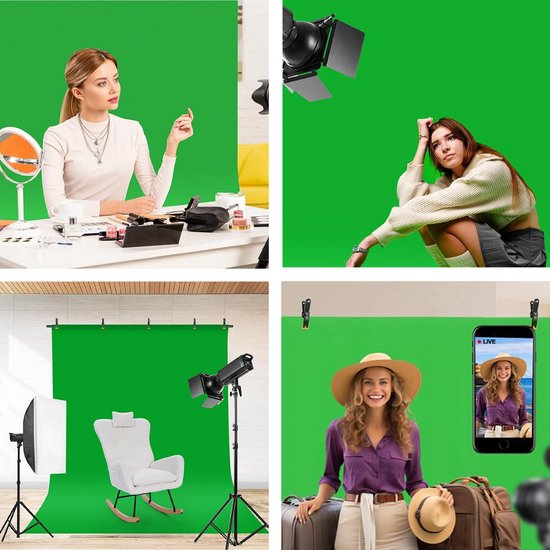 Ecran vert Luft - Toile 200x150 - Photographie - Fond de scène pour studio photo