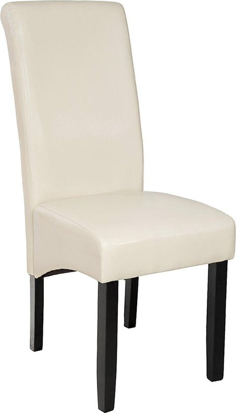 tectake® - 2x Chaise de salle à manger Ensemble de chaises de salle à manger - ergonomique - crème - 401295