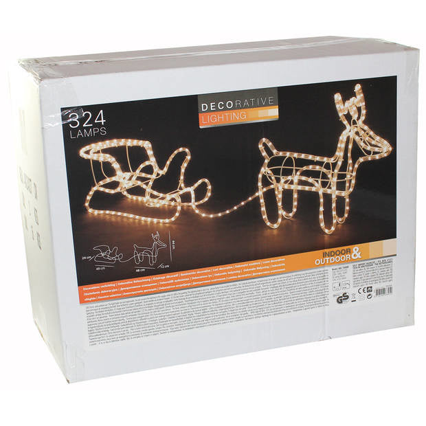 Westfalia Buitenverlichting - Rendier met slee - Warm wit