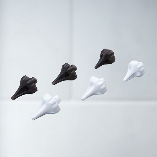 Lot de 6 embouts de rechange Wush - accessoires pour le nettoyeur d'oreilles Wush - embouts de rechange souples et flexibles - nettoyeur de cérumen