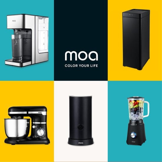 MOA Sensor Waste Bin - 50 litres - acier inoxydable & ABS durable - Antidérapant - Couvercle silencieux - Mode de fermeture différée - Noir - SB50VB