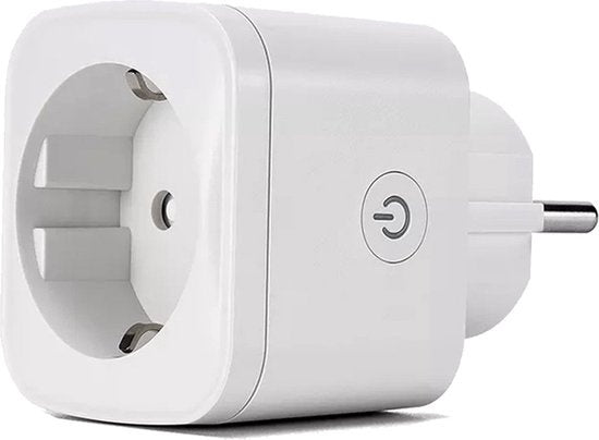Denver Smart Plug avec compteur d'énergie - Mise à la terre - Minuteur - Prise intelligente - TUYA - Fonctionne avec Amazon Alexa et Google Home - Wifi - Pour iOS et Android - SHP102