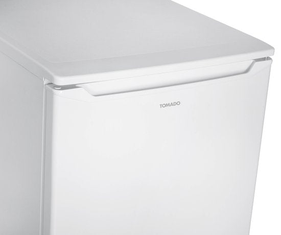 Tomado TRT5501W Réfrigérateur de table à faible consommation d'énergie - 109 litres - Avec compartiment congélateur - 55 cm de large - Silencieux : 37 dB - Éclairage LED - Classe énergétique C - Modèle autonome - Blanc