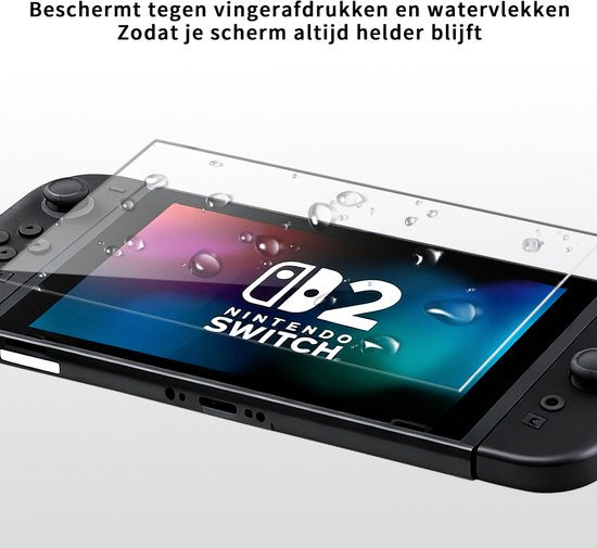 Podec - Lot de 3 protections d'écran pour Nintendo Switch 2 - Protections d'écran en verre trempé