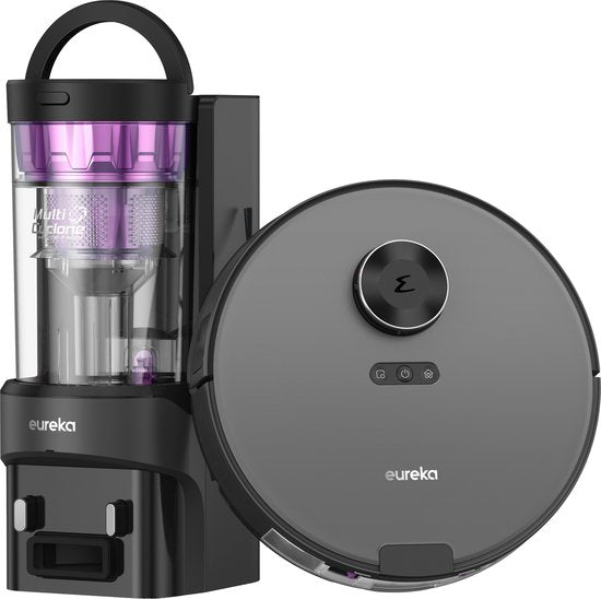 Eureka E20 plus Black - Robot aspirateur avec fonction de lavage