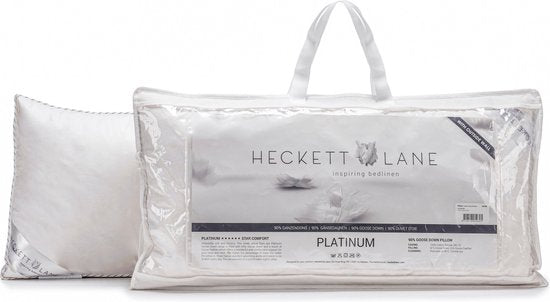 Heckett & Lane Platinum - Duvet - Oreiller - Soft - 60x70 cm - Blanc
