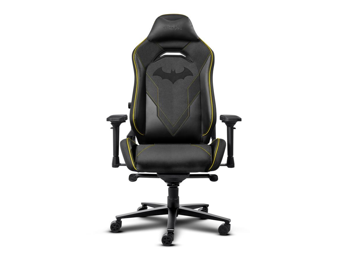 Fauteuil gaming Trust GXT 721BM Ruya Pro - Édition Batman - Design ergonomique - Noir/Jaune