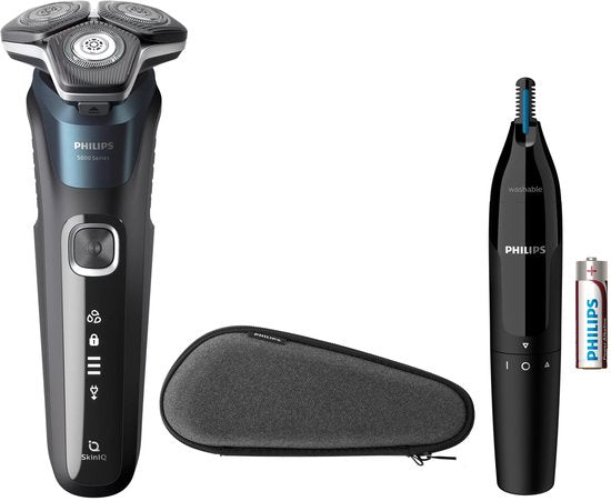 Philips Shaver Series 5000 - Rasoir électrique - Rasage sur peau sèche ou humide - Technologie SkinIQ - S5889/11