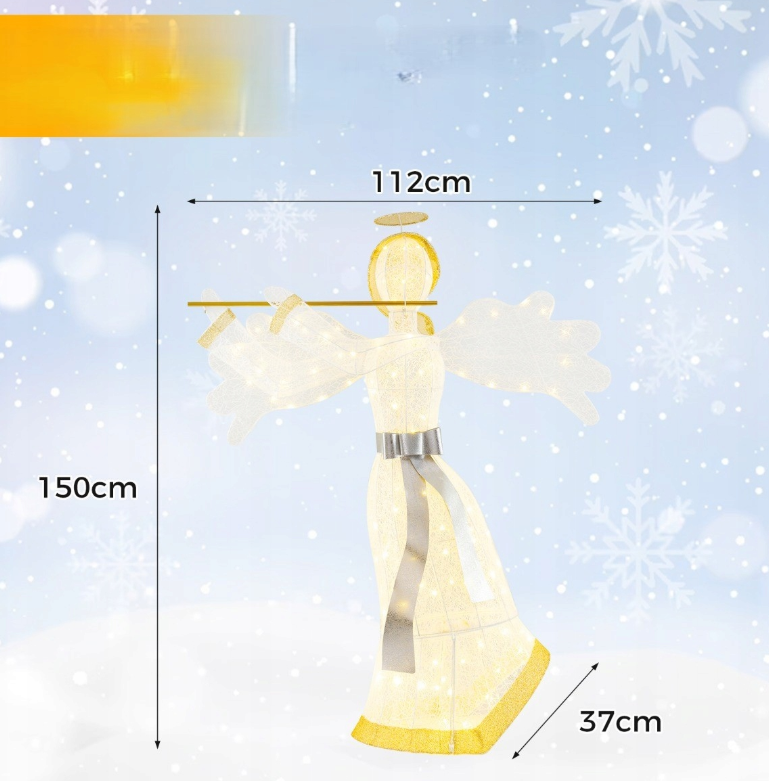 ange avec led - 150 cm - décoration de Noël