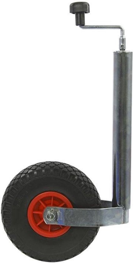 ProPlus Nose Wheel - Roue de support - pour remorque, caravane et roulotte - Jante en plastique - Pneu PU - Ø 260 x 85 mm - Roue en polyuréthane