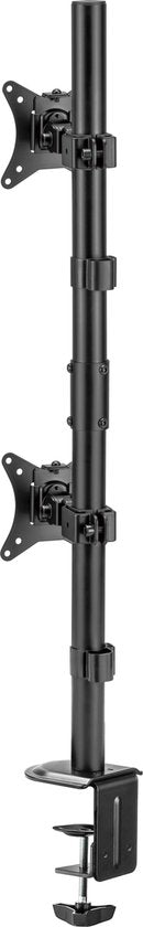 Support de moniteur 2 écrans l'un sur l'autre - bras de moniteur 2 écrans