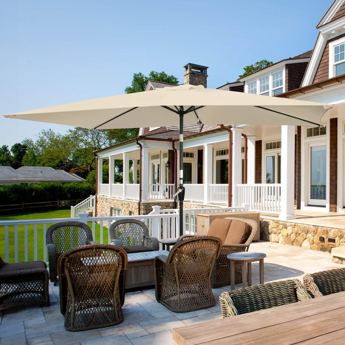 Angel Living Parasol - 200 x 300 cm - Inclinable - Rectangulaire - Beige
