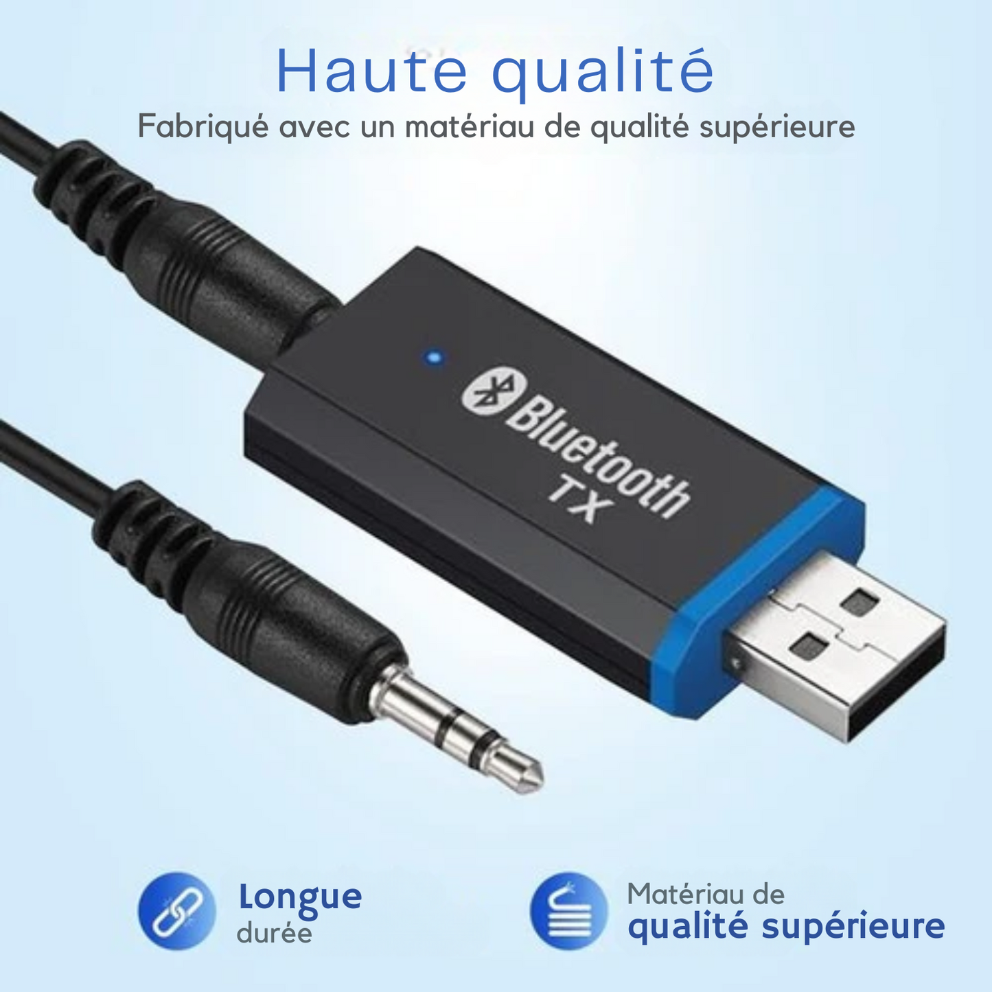 Récepteur Bluetooth - Garpex® - Adaptateur Bluetooth - Récepteur Bluetooth pour autoradio, ordinateur portable - Hifi