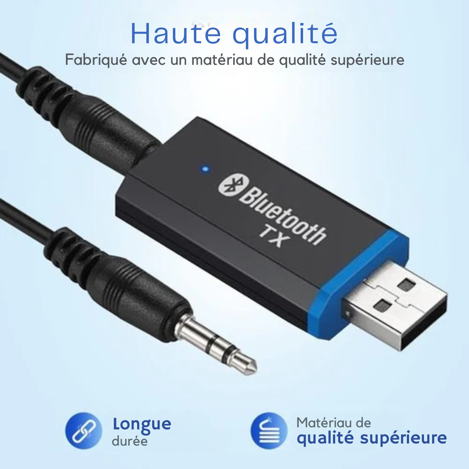 Récepteur Bluetooth - Garpex® - Adaptateur Bluetooth - Récepteur Bluetooth pour autoradio, ordinateur portable - Hifi