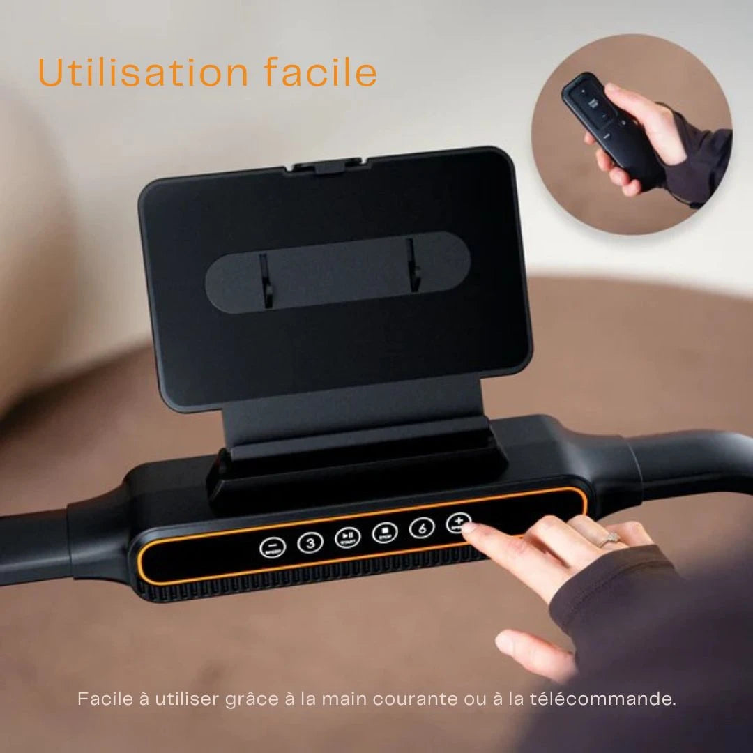 Moovv SmartStep Pro v3 Incline - Tapis de marche pliable - Tapis de marche avec fonction d'inclinaison de 10% - Tapis de marche pliable 1-12 km/h - Accessoires inclus