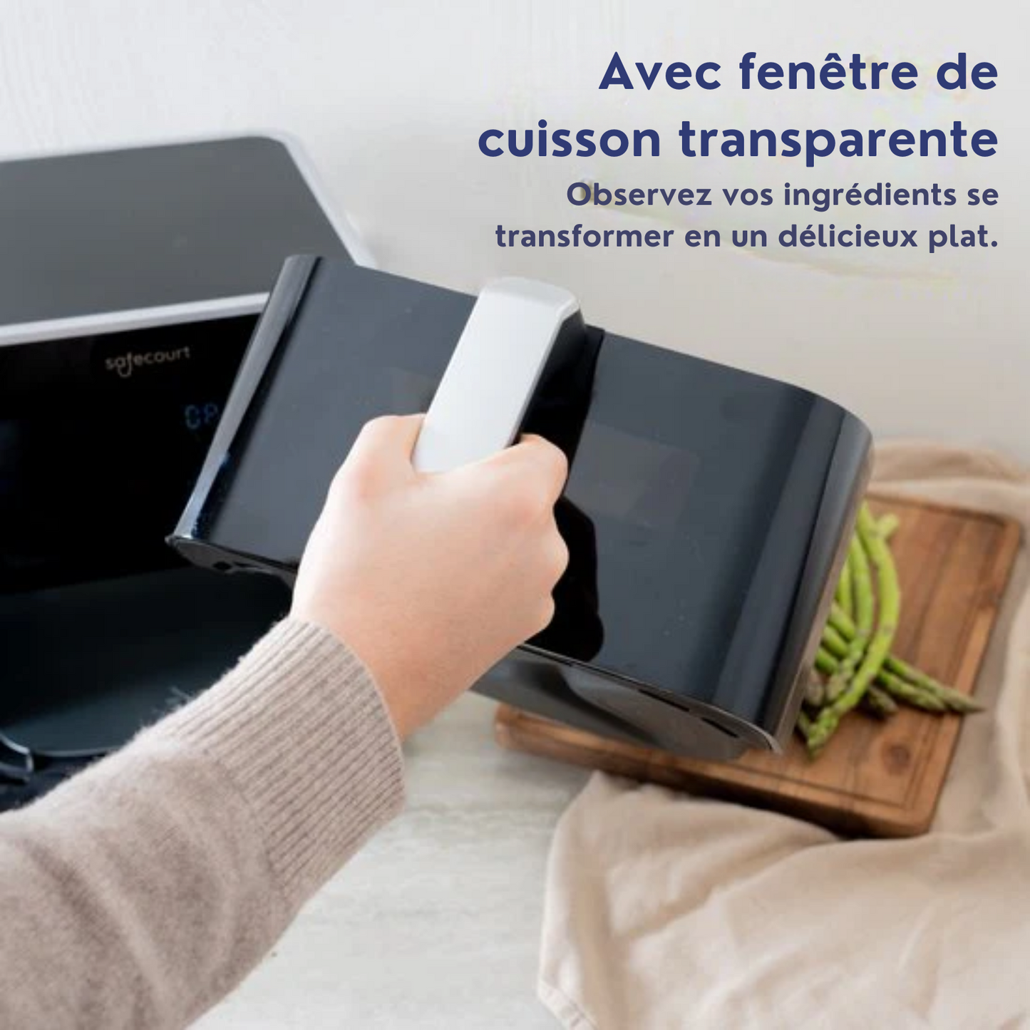 Airfyer XXL - Safecourt - Friteuse - 1800W - Capacité 7L - 40ºC à 200ºC - Noir