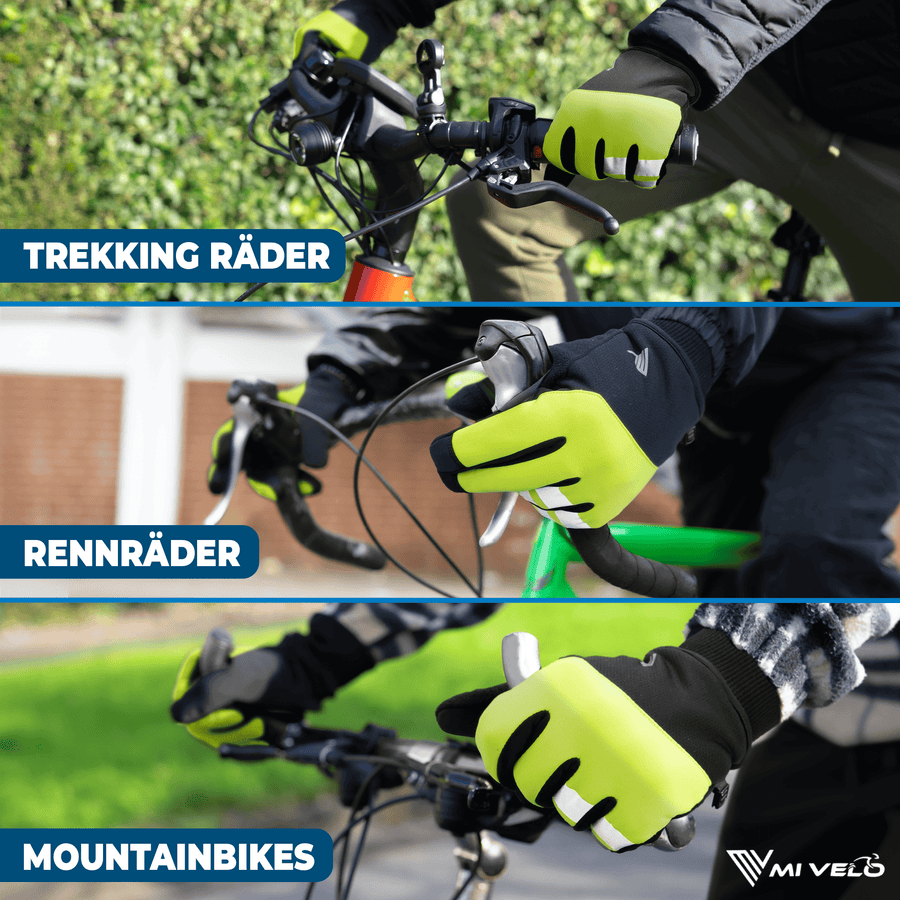 MIVELO THERMO-FIT Gants d'hiver - Polaire thermique & 3M Thinsulate - Jaune - Unisexe - Taille XL