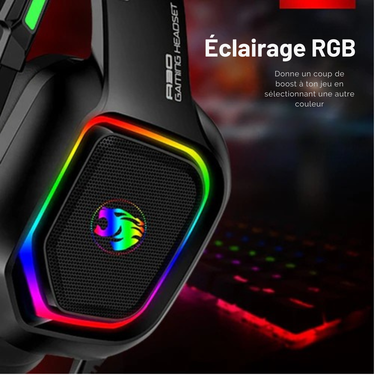 Casque Gaming - URGOODS - Casque PC - Compatible PS4, PS5, Xbox One, Xbox Series, PC - Son Surround 7.1