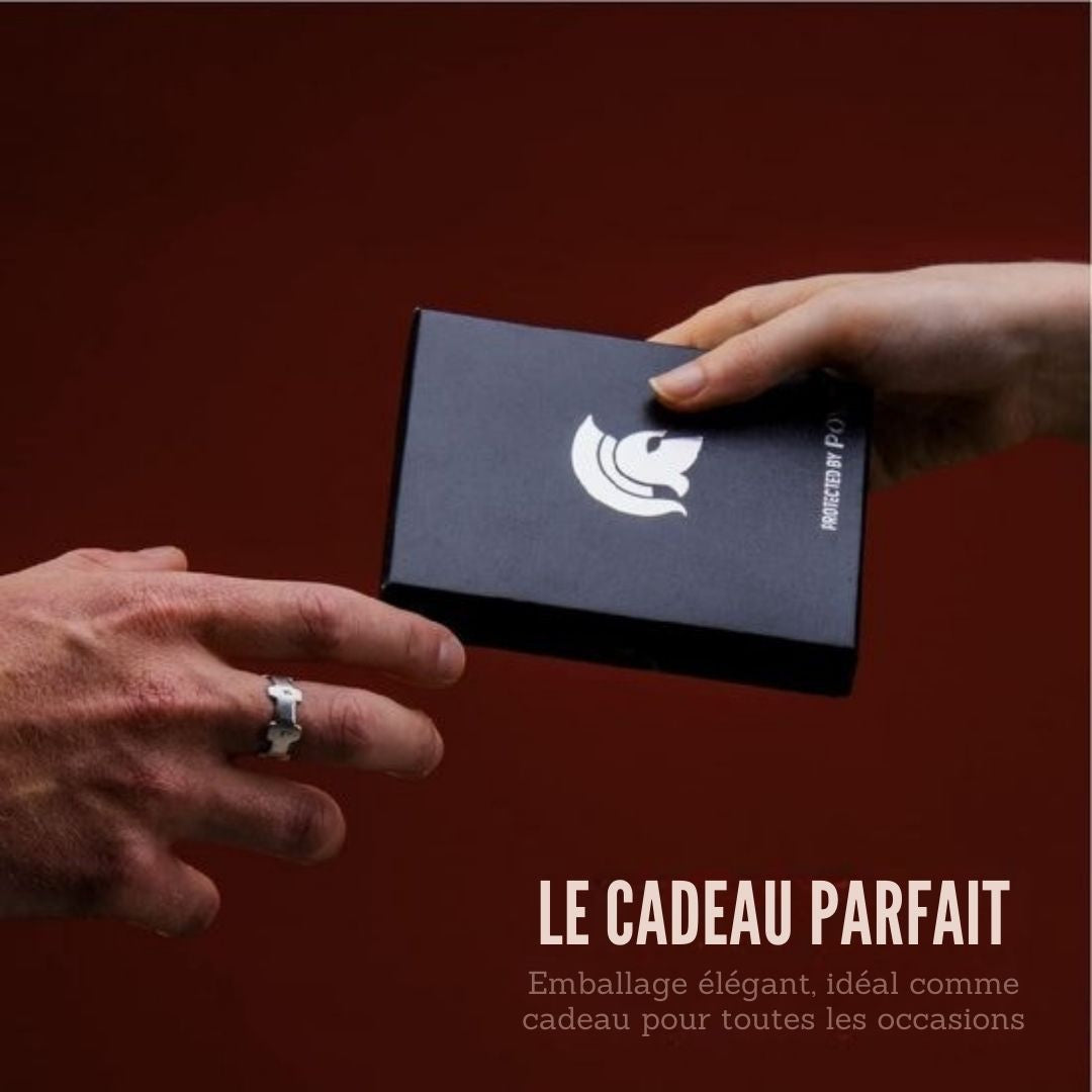 Portefeuille RFID Powr - Portefeuille intelligent - Portefeuille fin - Porte-cartes - Porte-cartes avec pince à billets - Antivol - Bloqueur NFC - Titane