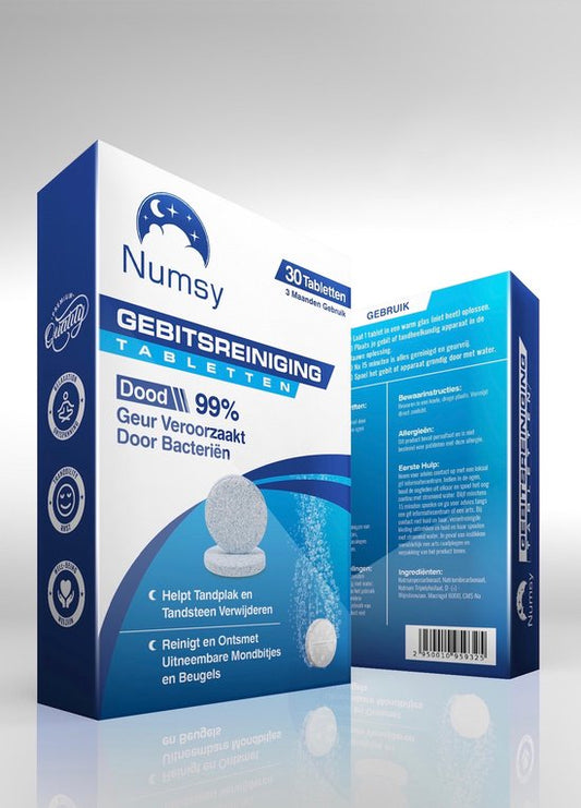 Numsy Denture Cleaning Tablets - Nettoyer les prothèses dentaires - Dents - 30 pièces