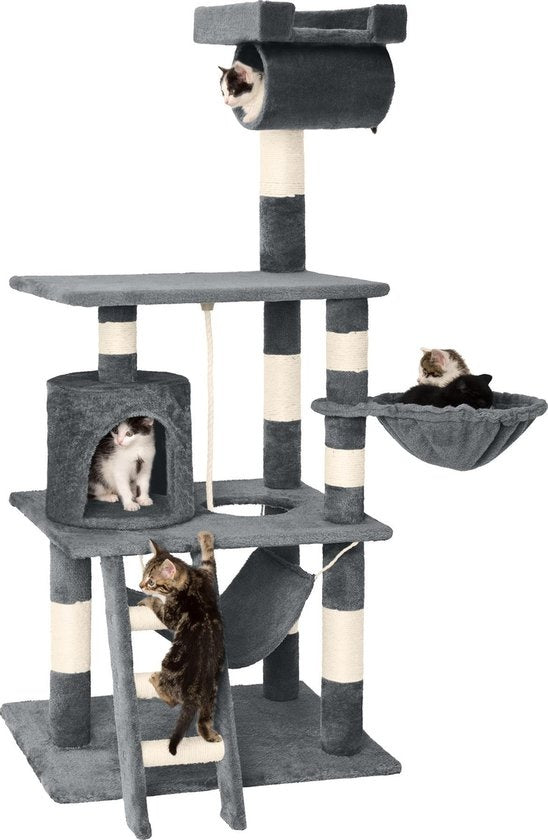 TecTake Stokely Krabpaal - Grijs - 141 cm