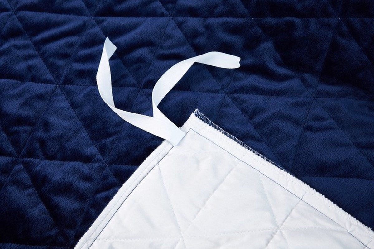 Calmzy Superior Soft - Duvet cover - Verzwaringsdeken hoes - 150 x 200 cm - Superzacht - Comfortabel - Navy