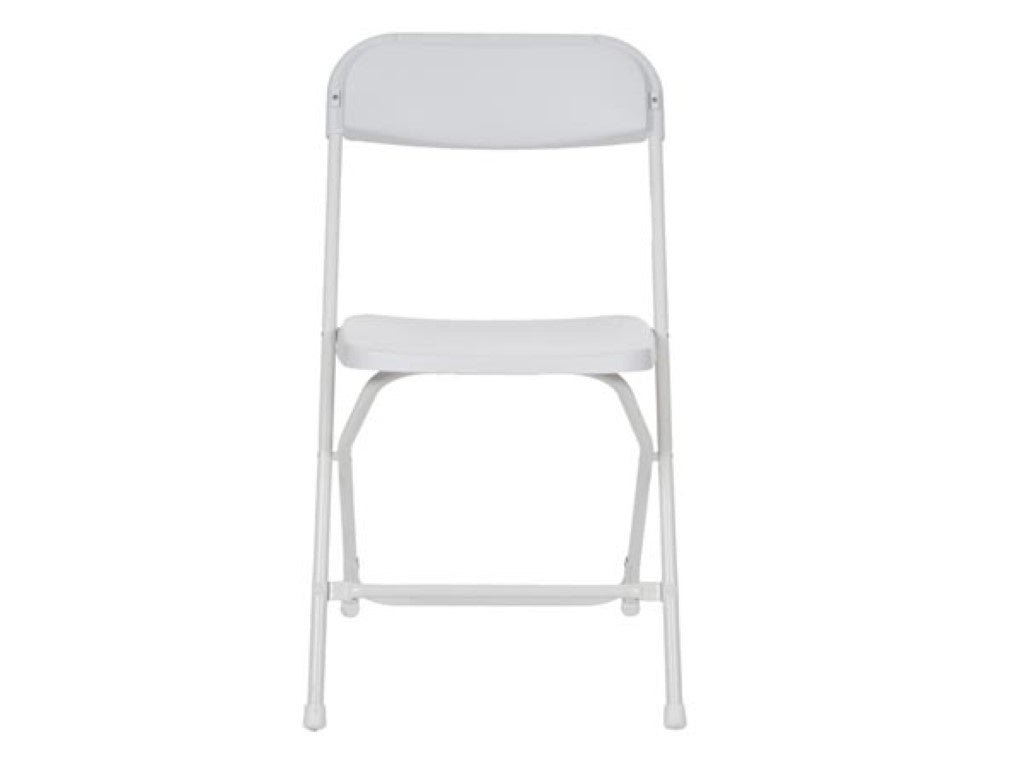 Chaise pliante Perel, pliable, résistant aux intempéries, max. 120 kg, blanc