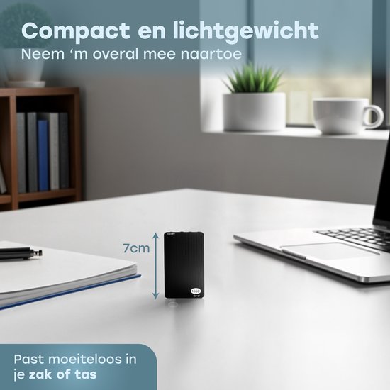 Audyn Voice Recorder - 200 heures d'enregistrement audio - écoute à distance - dictaphone - enregistrements HD à 360° - 16 Go - noir