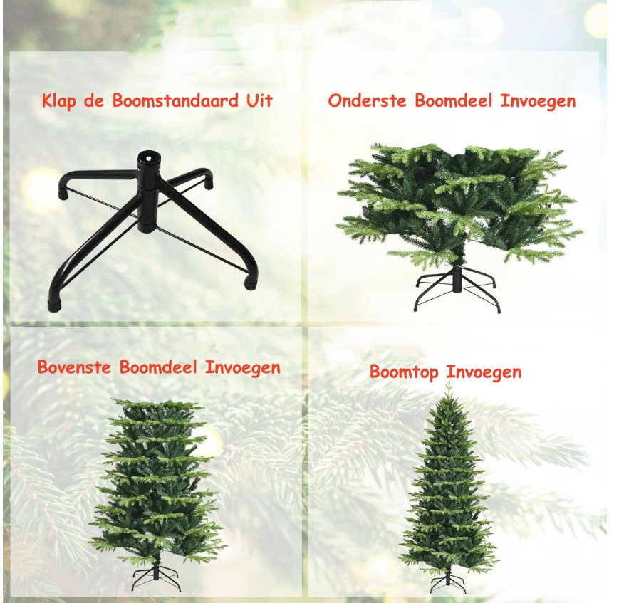 Coast Unit Arbre de Noël artificiel avec 1462 branches en PE et PVC et support métallique 180 cm