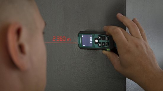 VONROC Télémètre laser - Portée de 40 mètres - Référence de mesure réglable
