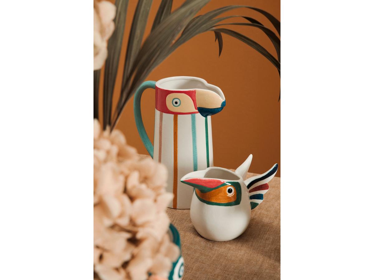 Vase « Toucan » de Bizzotto Wiki - Hauteur 23,5 cm - Multicolore