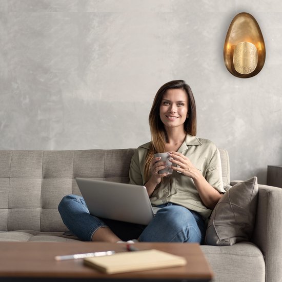 Anne Lighting applique Brassi - bronze - métal - 3680BR