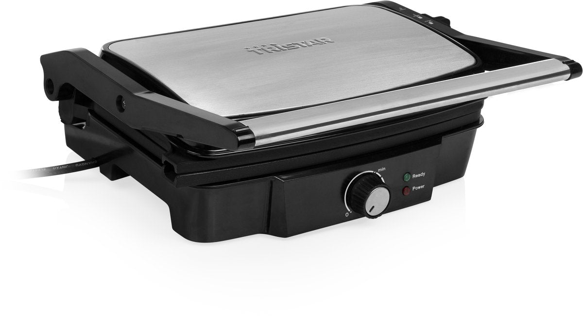 Grill de table Tristar PD-4958B - 1 000 W - 23 x 14,5 cm - Noir