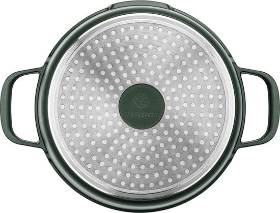 Westinghouse Performance Series - Casserole à induction avec couvercle - Sauteuse de 32 cm - Vert - Convient à toutes les sources de chaleur, y compris l'induction et le four