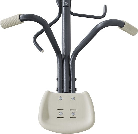 Balançoire pivotante AXI en métal anthracite / crème - Balançoire pour enfants à partir de 3 ans, pivotante à 360° - Balançoire pour aire de jeux / jardin / extérieur