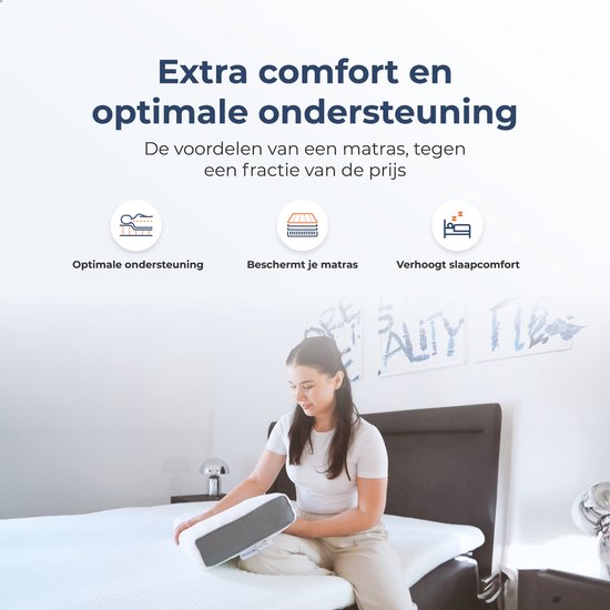 Best Life Surmatelas 160 x 200 cm - Surmatelas - Topdeck matelas 8 CM