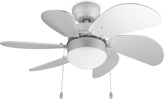 Ventilateur de plafond Tristar VE-5810 - Ventilateur de plafond avec cordon de commande - 3 vitesses réglables - Ø 76 cm - Blanc