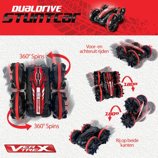 VERTREX RC Controllable Car - Voiture télécommandée - Racing Car Radiographic - Offroad télécommandable - Waterproof - Extra Battery