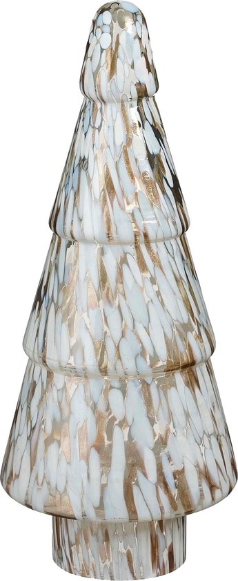 Décoration de Noël Arbre - House of Seasons - H42 x Ø16 cm - Verre - Blanc